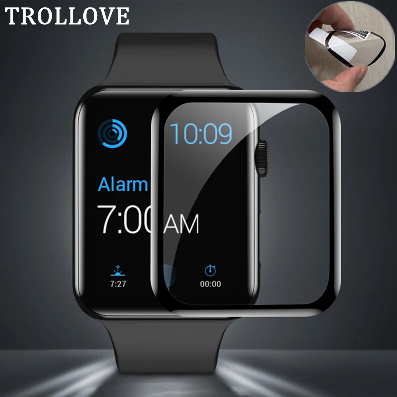 Защитная пленка для экрана iwatch 4 мягкая Apple Watch Series 5 2 3 изогнутая защитная 38 мм 42 40 44