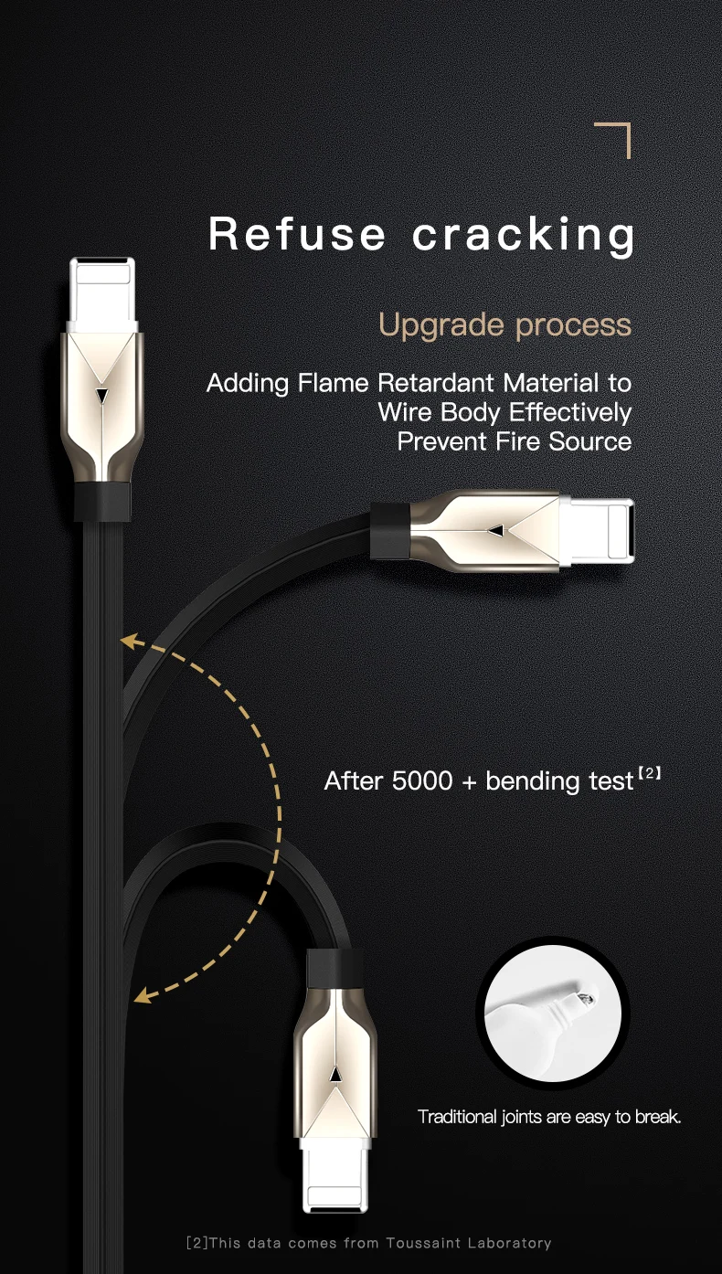 VLAMPO USB кабель для Apple iPhone X XS MAX XR 8 7 6 plus 2.5A кабель для быстрой зарядки мобильного телефона шнур для зарядки 1 м