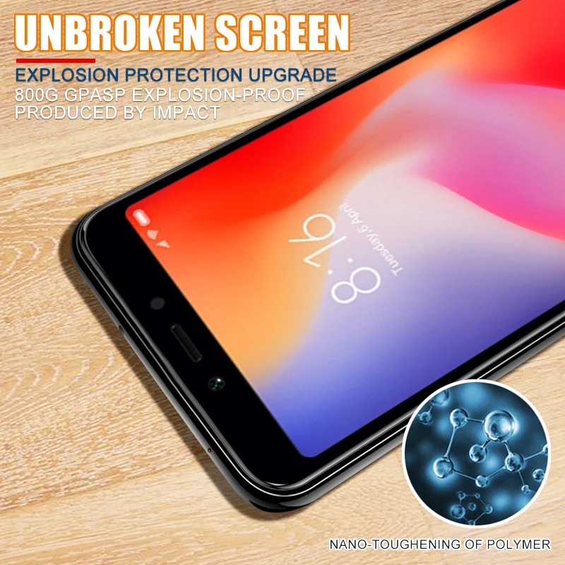 Защитное стекло 3 в 1 для Xiaomi Redmi note 9S 8T 7 Pro Note4X 5A 8A 64 ГБ | Мобильные телефоны и