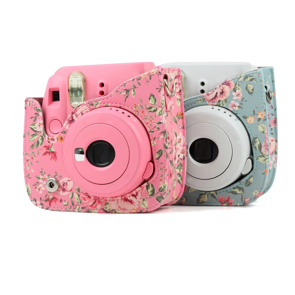 Чехол для камеры Fujifilm Instax Mini чехол из искусственной кожи с плечевым ремнем 9 8 Rainbow
