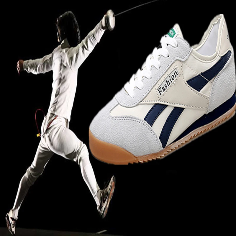 

Men Women Professional Fencing Shoes Genuine Leather Fencing Shoes Adult Fencing Sneakers Competition Training Shoes
