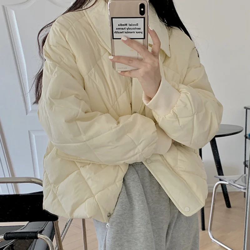 

Small Short Cotton Jacket Women's Autumn and Winter 2021 New Loose Thickened Warm Cotton Jacket Winter Cotton Jacket