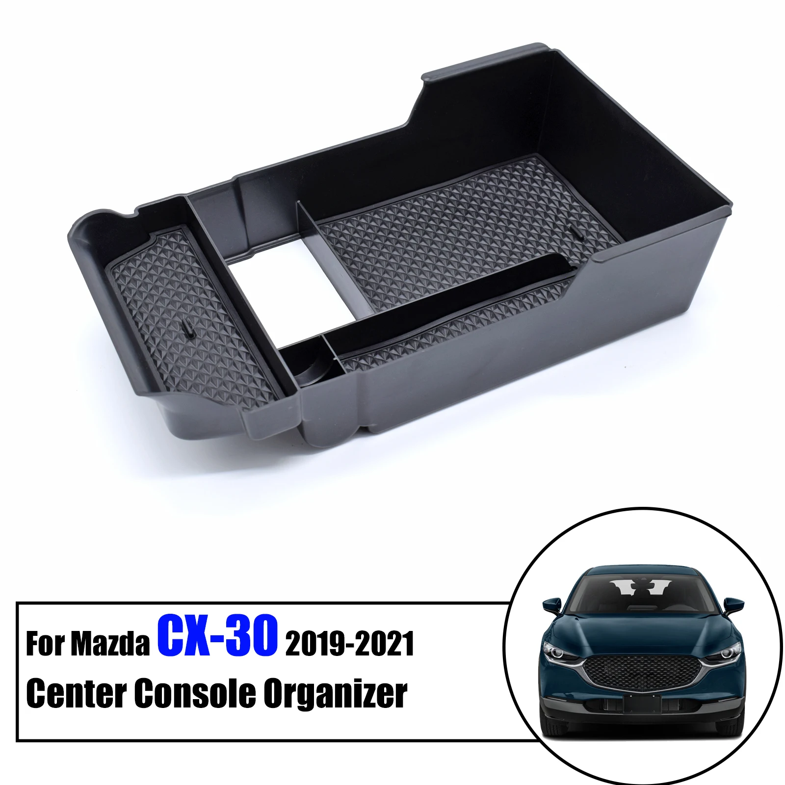 

Для Mazda CX-30 CX30 2019 2020 2021 автомобильные аксессуары центральная консоль Органайзер подлокотник контейнер для хранения перчатки держатель пластина контейнер