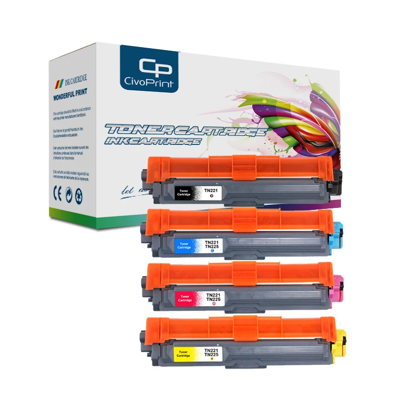 Совместимый с CivoPrint тонер картридж TN221TN225 для brother DCP 9020CDN 3150лерн 3170CDW 3180CDW и