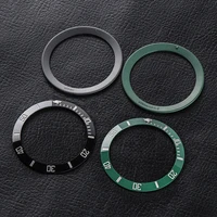 38mm quality watch parts clean factory ceramic bezel for 40mm sub dial marine green black replacement accessories luminous v4