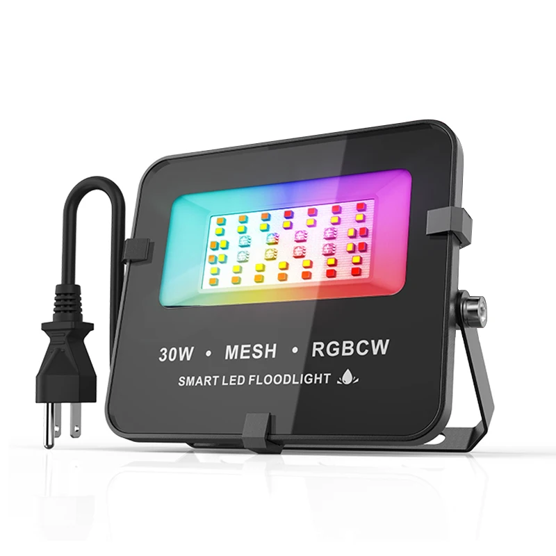 

30W Led Flood Light Outdoor Floodlight Spotlight LED Street Lamp Landscape Lighting For Android 4.4 IOS9.0 App Romote Control