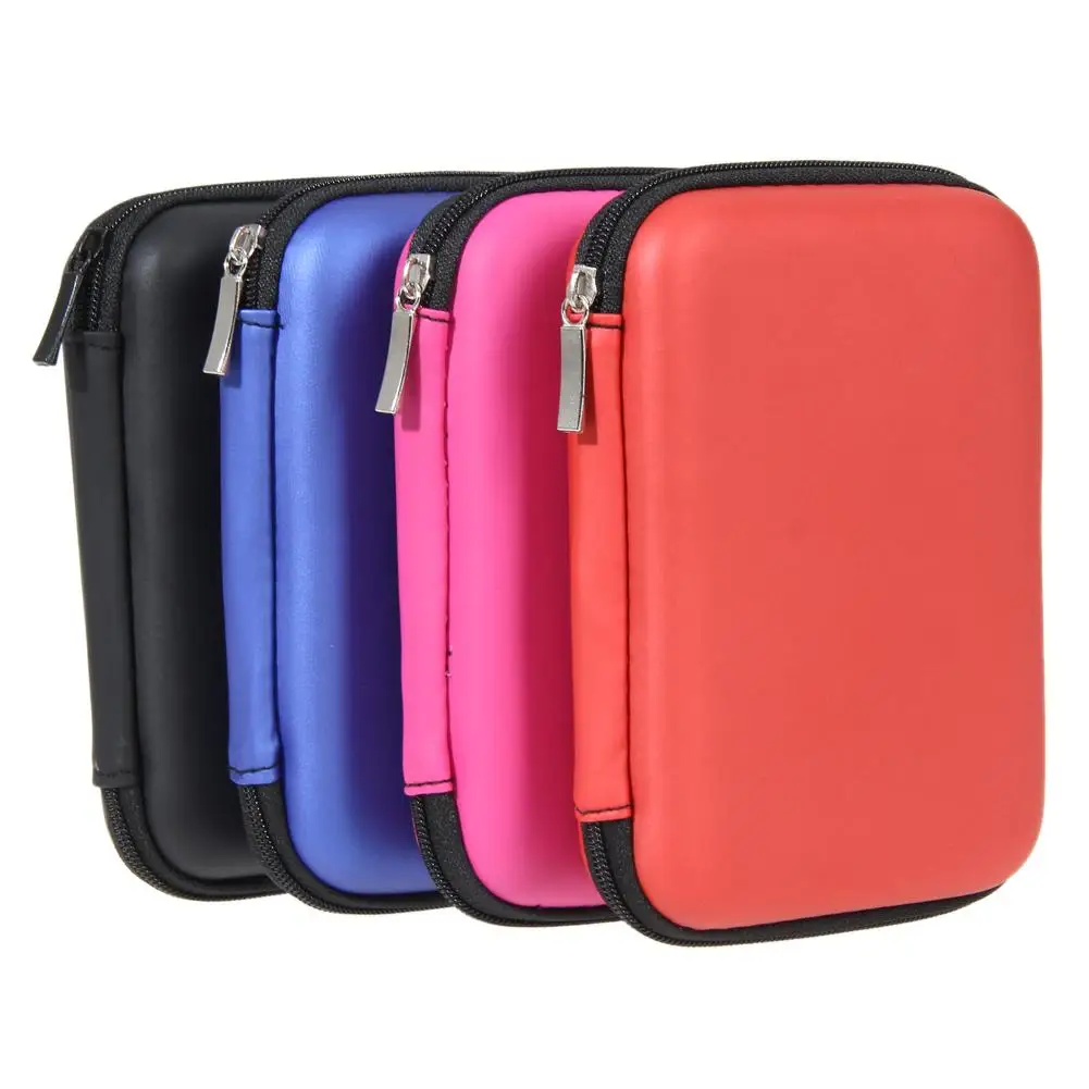 

2.5-inch Hard Disk Package Headset Bag Mobile Power HDD Bag Disk Case Zipper Pouch Earphone Cover Mobile EVA Storage Carrier Box