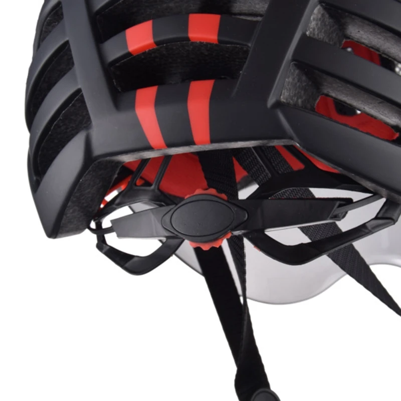 Велосипедный шлем с магнитными очками регулируемый для мужчин и женщин дорожный