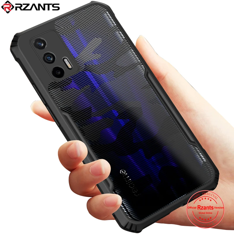 rzants for oppo realme gt 5g master edition case hard camouflage protection slim thin small hole cover free global shipping