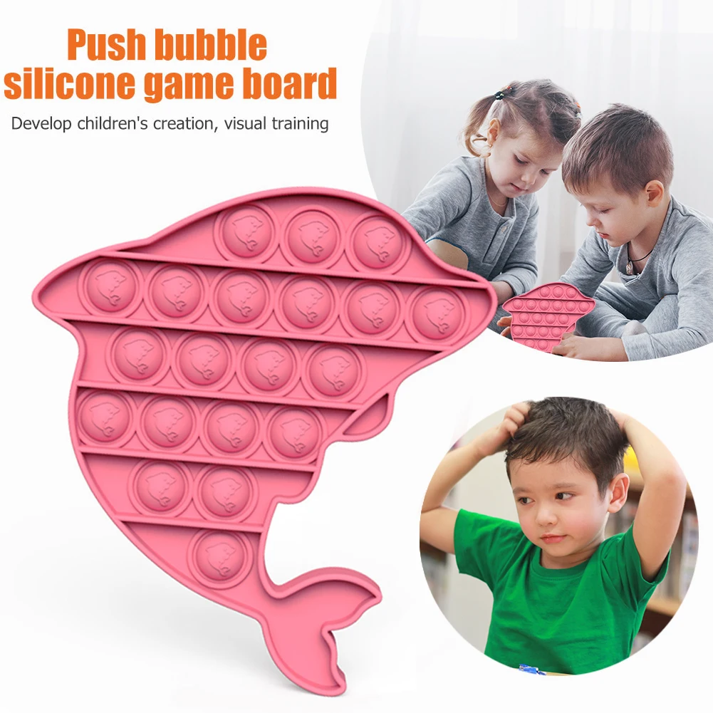 Juguete antiestr&eacute;s para ni&ntilde;os y adultos, juguete para aliviar el estr&eacute;s con forma de delfines-5