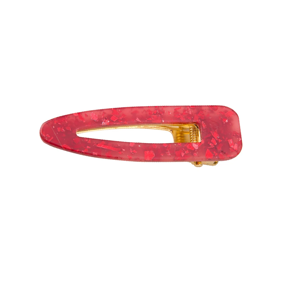 1pc dropwater red 2 шт. винтажные полые заколки для волос для женщин леопардовая мраморная текстурированная Геометрическая Заколка-Утконос заколка для волос аксессуары для волос - Цвет: 1pc dropwater red