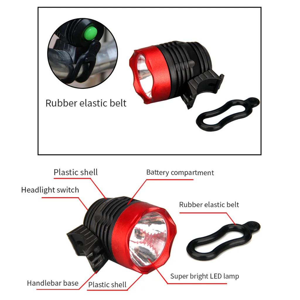 Велосипедный светодиодный 3 режима передний Фонарь налобный фонарь Налобный
