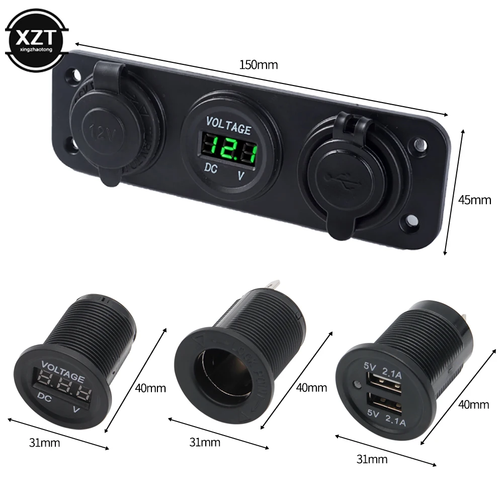 Автомобильное зарядное устройство с двумя USB-портами 12 В а | Автомобили и