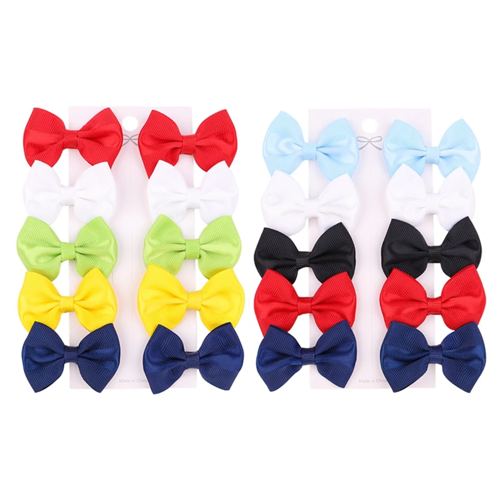 

10 шт./набор, однотонные заколки-пряжки для волос