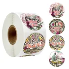 500 штрулон наклейка спасибо Готический дизайн этикетки для печати наклейки для детей подарочная посылка этикетка ручной работы поощряющая награда наклейка