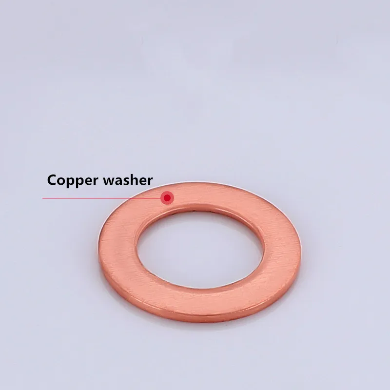 Комплект медных шайб с гайкой и болтом комплект уплотнений плоским кольцом