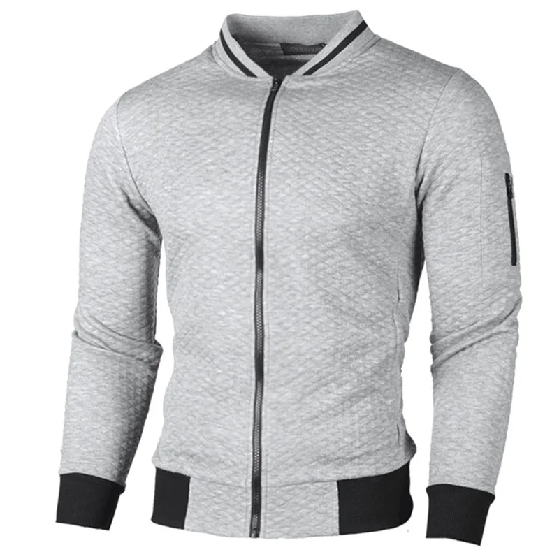 

Autumn Men's Jacket Coat Male Sports Retro Solid Zipper Coat Men's Clothing Casual Loose Long Sleeve Jacket Men Coat