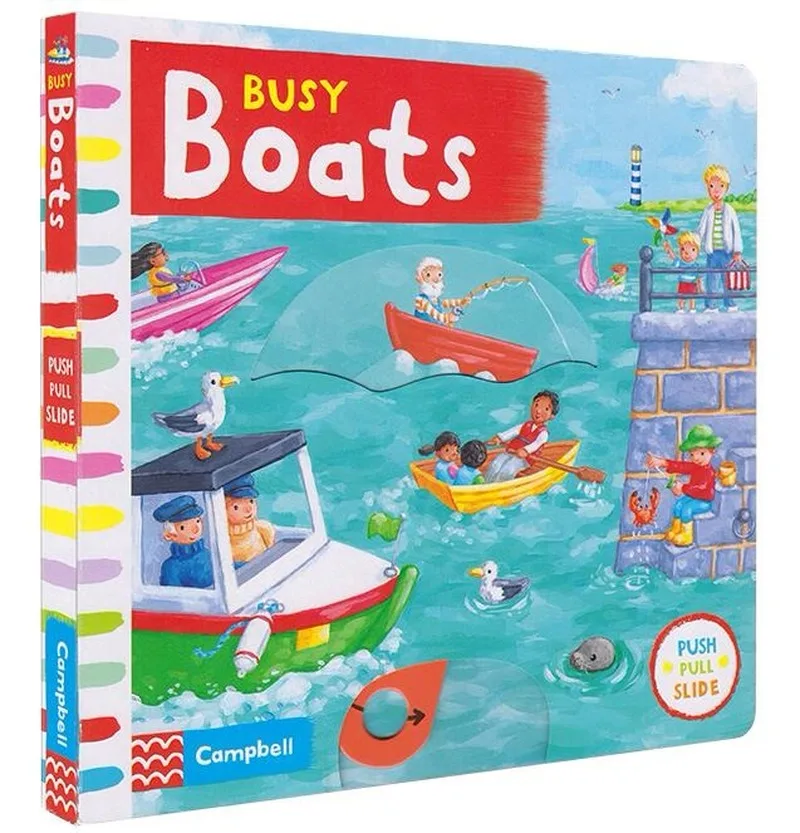 Кэмпбелл занятая лодкой движущаяся Механическая книга с откидной крышкой
