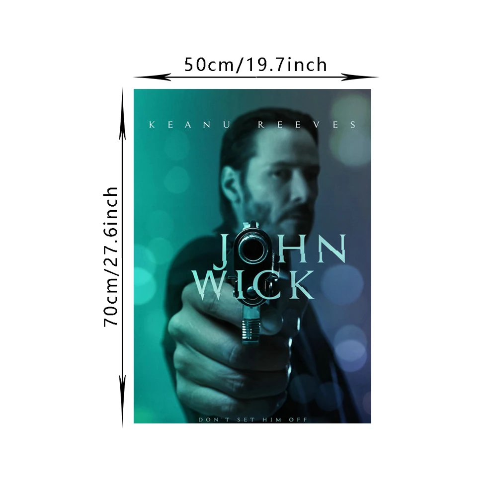 Джон фитиль кино персонаж плакат Холст Картина принты картины подходит для