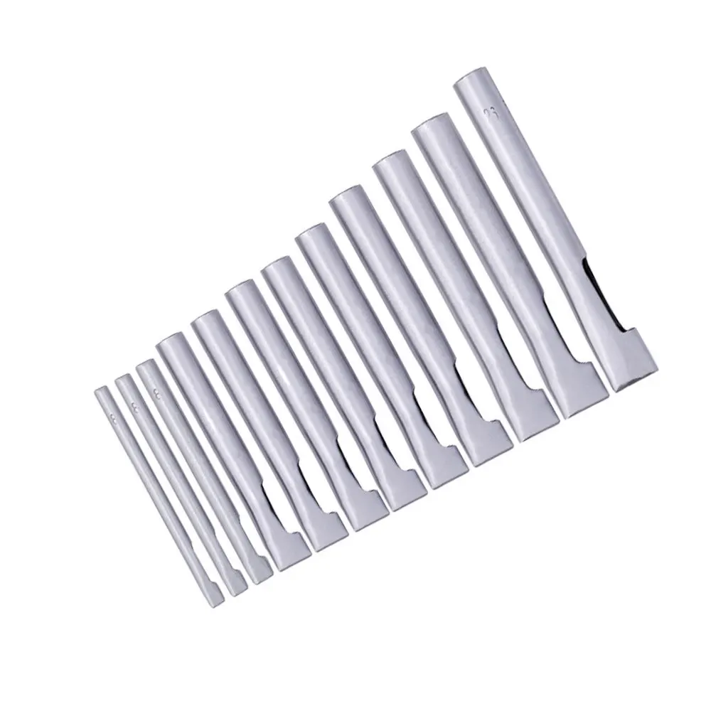 12 шт. дырокол легкий Овальный Профессиональный для кожи ремесла сделай сам