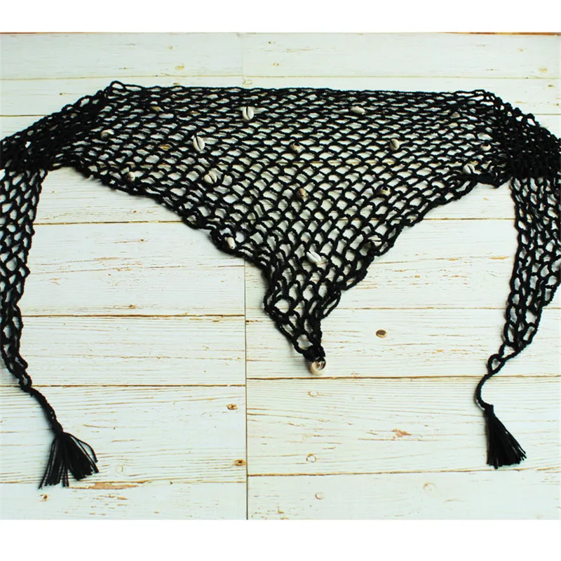 Новинка Женская однотонная сетчатая вязаная накидка на бикини одежда для