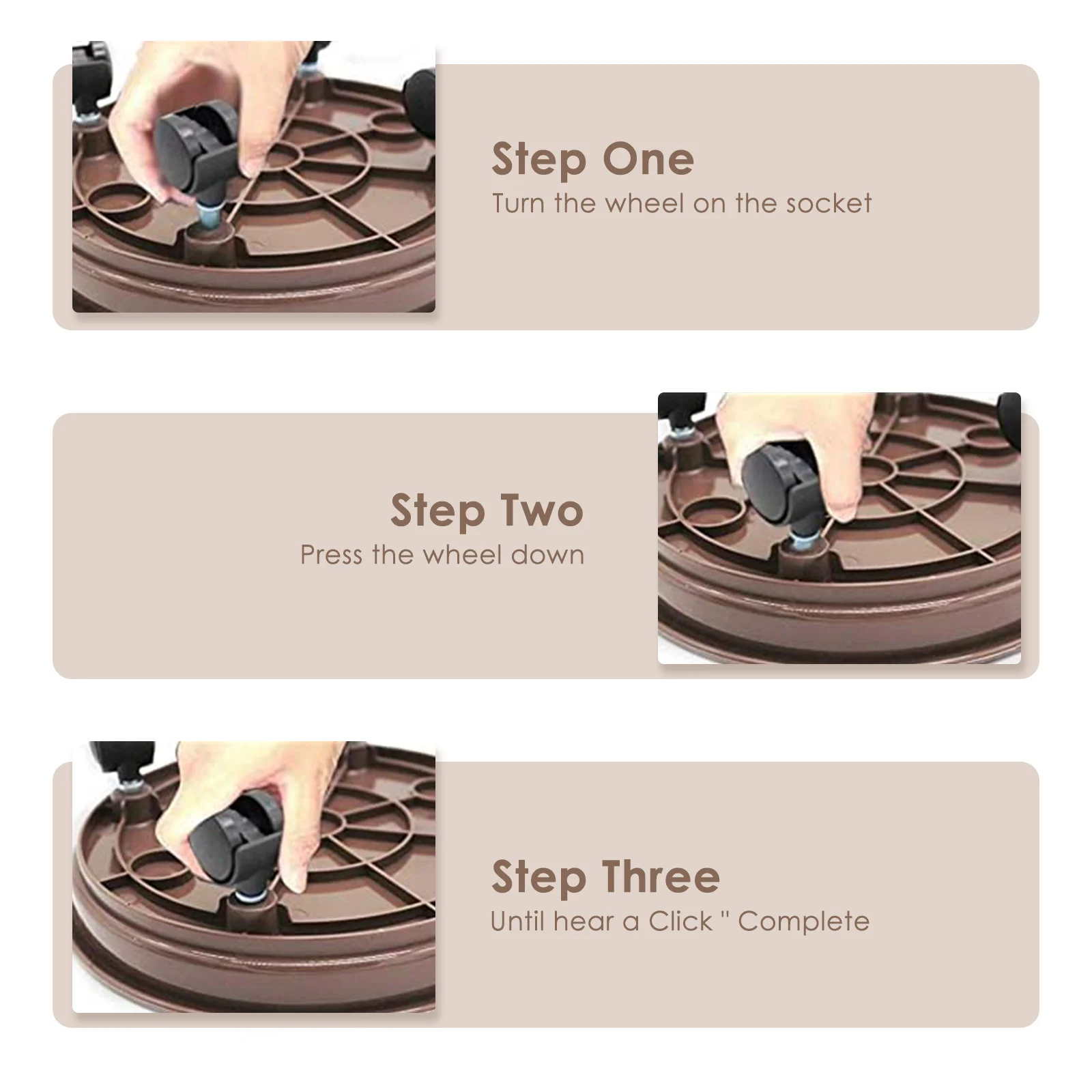 

2PC Plant Stand Plant Trolley With Wheel Heavy Duty Plant Tray Trolley With Caster Plant Roller Garden Patio Terrace Plant Stand