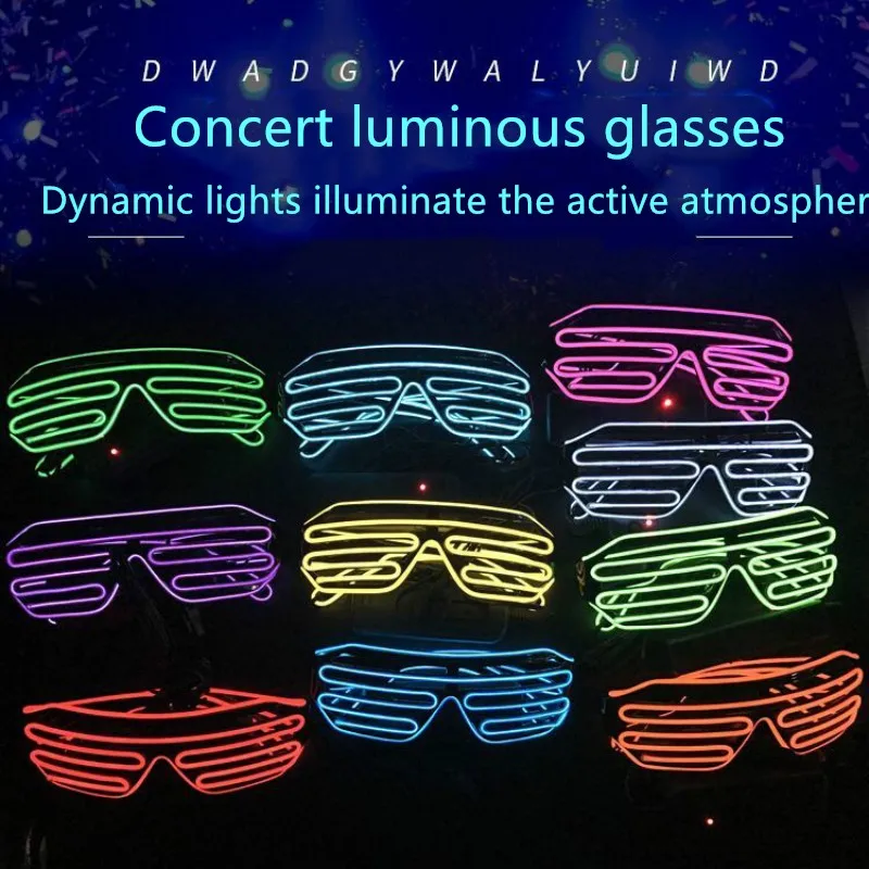 Новые однотонные неоновый светодиодный светильник-излучающие жалюзи El провода