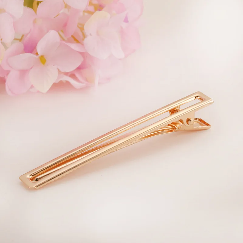 100 X пустые одиночные зубчатые зажимы шпильки для волос аллигатора банты ручной