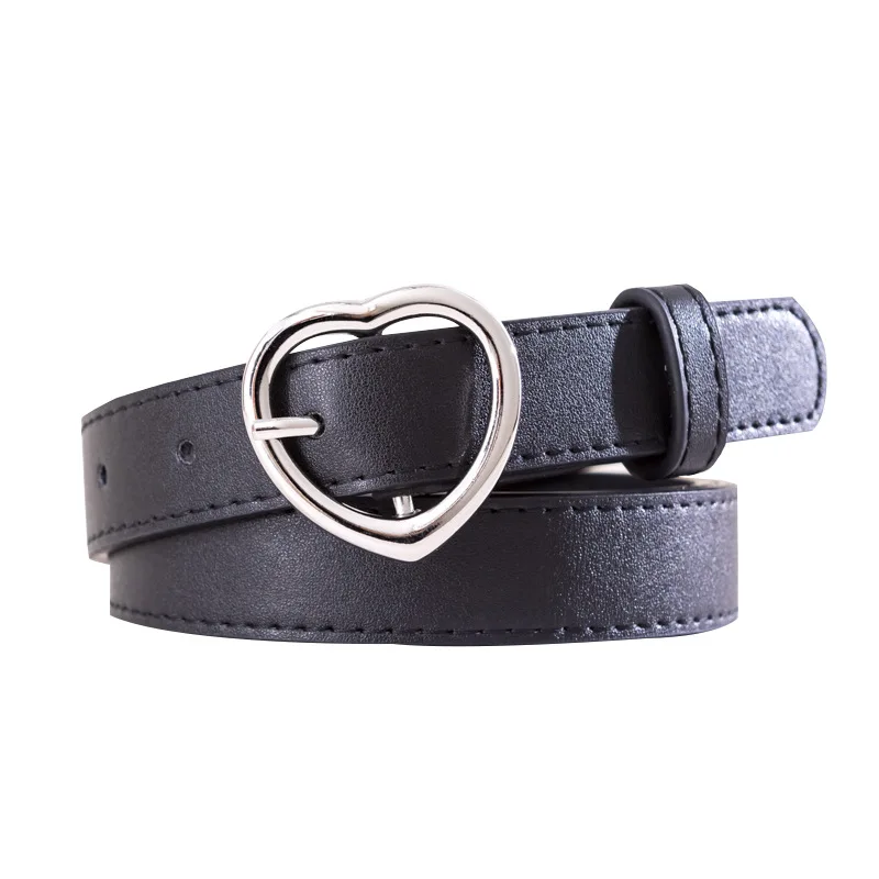 

Ladies High Quality Alloy Love Pin Buckle Fashion Retro Belt Dress Jeans Decorative Ladies Cute Belts