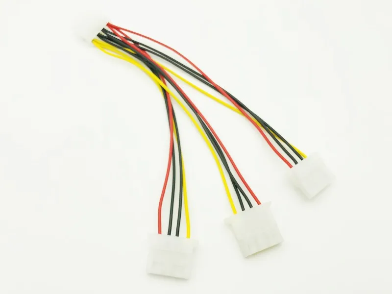 5 шт. высокое качество 4Pin IDE силовые кабели Molex Male to 3 Женский блок питания сплиттер
