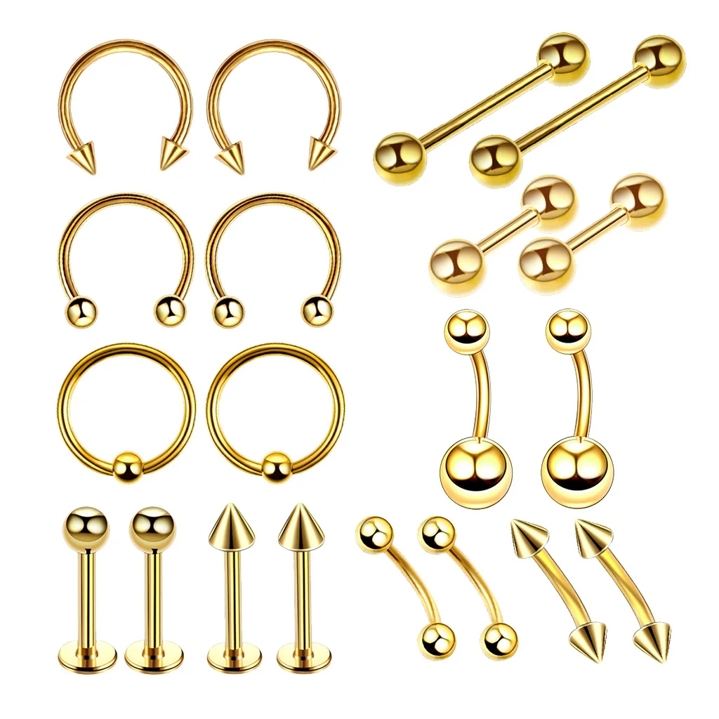 Поддерживает хранение 20 сплошной Нержавеющая сталь тела ювелирные изделия для