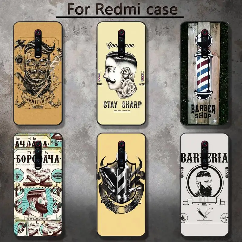 

funny letter barber shop Hair Phone Case for RedMi 5 5plus 6 Pro 6A S2 4X GO 7A 8A 7 8 9 K20 case