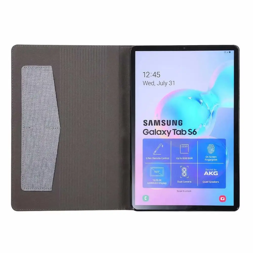 Чехол из искусственной кожи для Samsung Galaxy Tab S6 10 5 T860 A 1 2019 SM T510 S5E T720 S7 T870 | Компьютеры