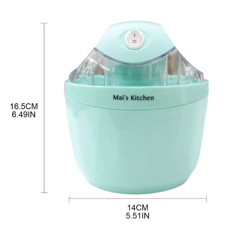 

500ML 220V Automatic DIY Ice Cream Maker Mini Portable Dessert Making Machine Household Kitchen Small Appliances Supply