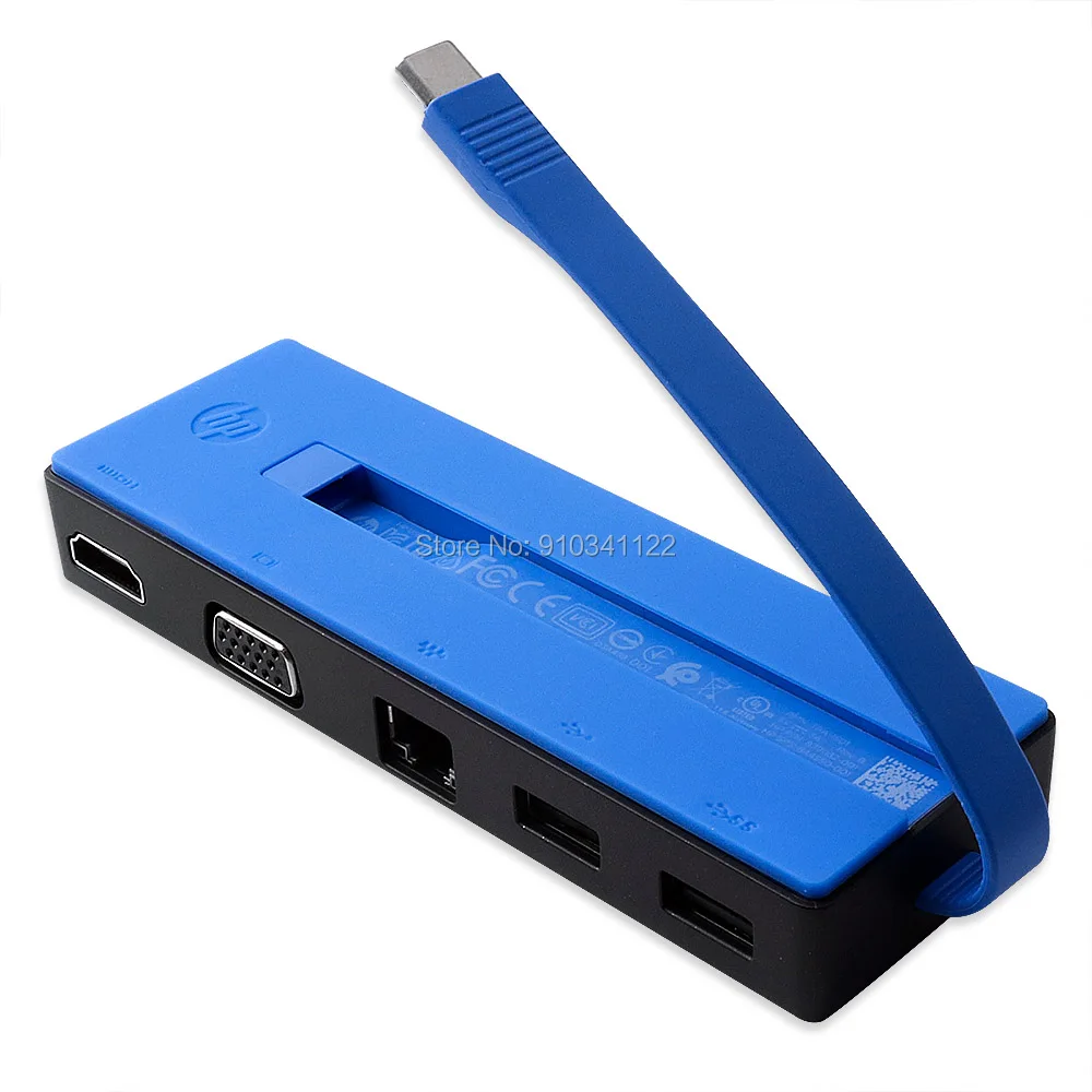 

HP портативная док-станция USB-C HDMI /VGA/RJ-45/USB 839032-001 844550-001