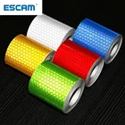 Светоотражающий материал ESCAM для автомобиля, 5 см х 3 м, наклейка, предупреждающая лента для автомобилей, мотоциклов, светоотражающая пленка, наклейка для автомобиля