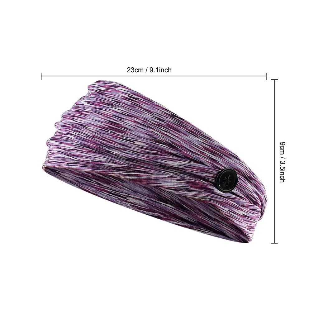 

2021 New Women Men Sport Workout Anti-stroke Hair Band Soft Wicking Stretchy 4pc High Quality