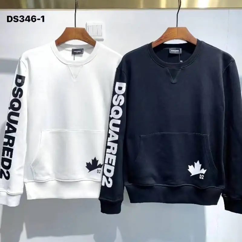 

Осень-зима 2021 Dsquared2 Женская/мужская повседневная свободная толстовка унисекс с принтом