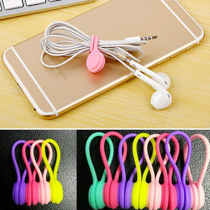 1 шт. многоцелевой магнит для наушников шнур намотки кабеля зажимы органайзера