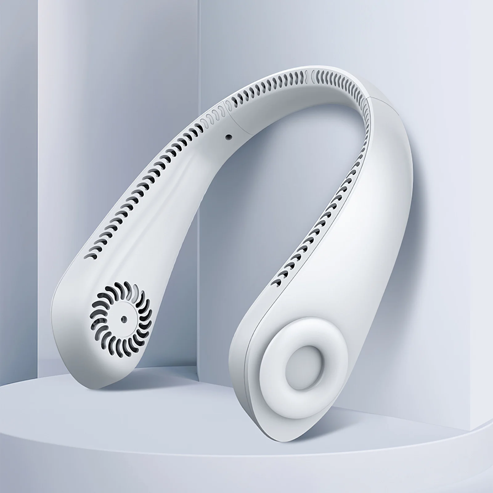 

Трехскоростной вентилятор большой емкости для аккумулятора, тихий подвесной шейный вентилятор, легкий практичный уличный маленький венти...