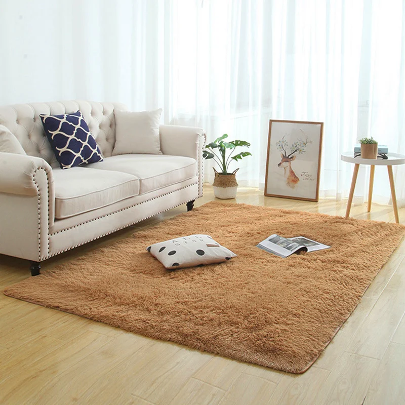 Silky Fluffy Carpet - Modern Home Decor - Long Plush Shaggy Rug - Children's Play Mats - Sofa Living Bedroom Bedside Mat - Balcony Carpets image 4