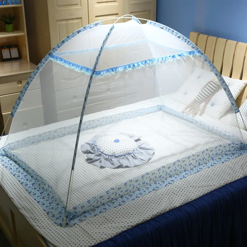 Summer Portable 2 Sizes Baby Crib Netting for 0-6 Years Children Foldable Baby Mosquito Net Infant Baby Bed Tent Insect Netting