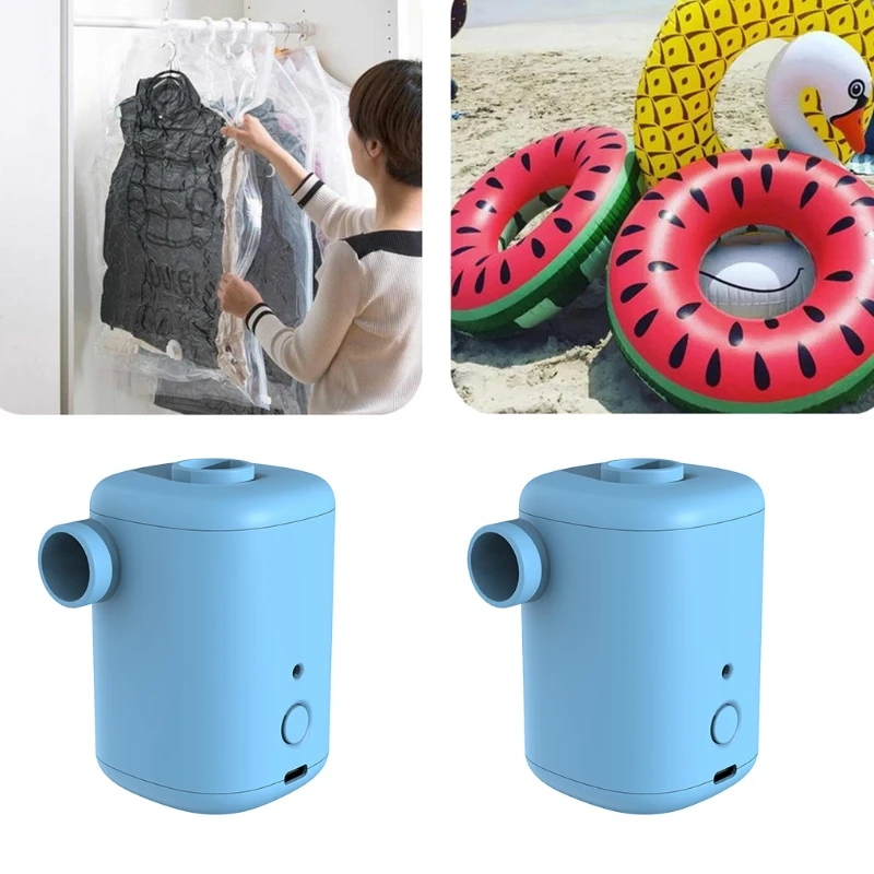 

Portable Air Pump Mini Air Pump with 3000mAh Battery to Inflate Deflate for Air Bed Swimming Ring Vacuum Storage Bag