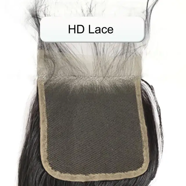 HD Lace 4x4 DIY Связки с 4x4 HD прозрачное кружево Закрытие парики для черных женщин 250% плотность прямые бразильские Remy человеческих волос на заказ - Цвет: HD Lace 4x4