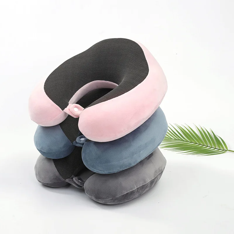 

Thailand Latex U-shaped Pillow Head Cervical Pillow Neck Protection Plane Travel Pillow Portable Removable and Washable