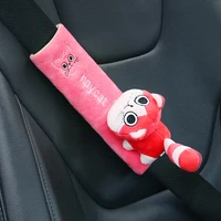 1 pcs car seat belt cover cute animal car seat belt cover comfortable warm plush shoulder pad protection pad safety car styling