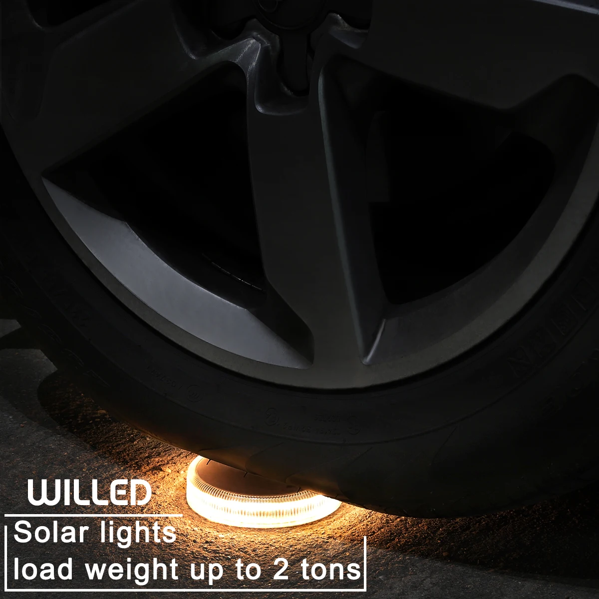 Светодиодный наземный фонарь на солнечной батарее с большой панелью теплый