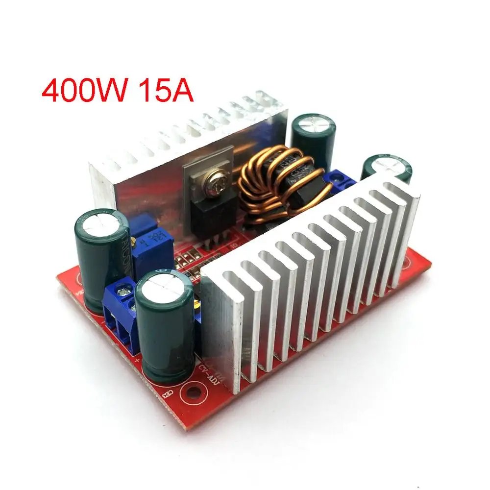 

DC 400W 15A Step-up Boost Converter Constant Current Power Supply LED Driver 8.5-50V To 10-60V Voltage Charger Step Up Module