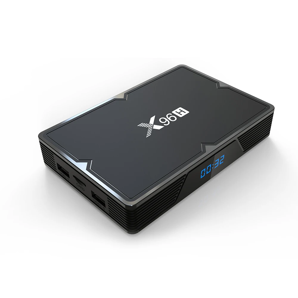 ТВ бокс X96H 6K Android 9 0 4G 32G с двухдиапазонным WIFI Bluetooth Поддержка HDMI IN OUT поддерживает