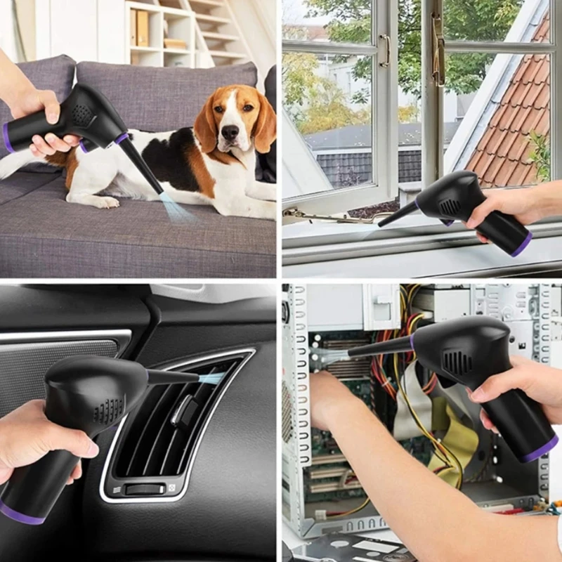 

Electric Air Duster Handheld Rechargeable Air Blower for PC Keyboards Cleaning